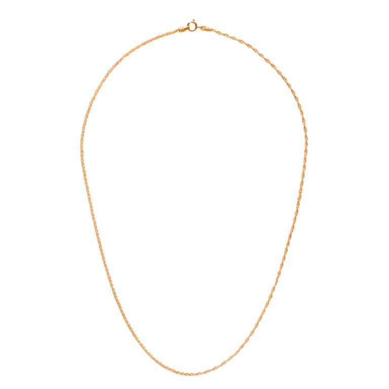 سلسال ذهب عيار 21 طول 40 سم وزن 1.95 جرام