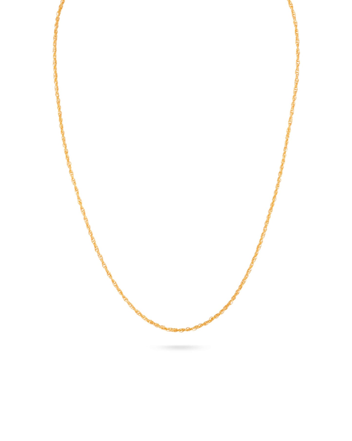 سلسال ذهب عيار 21 طول 40 سم وزن 1.95 جرام