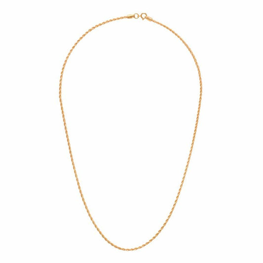 سلسال ذهب عيار 21 وزن 2.6 جرام طول 40 سم - الصعب لسبائك الذهب - 