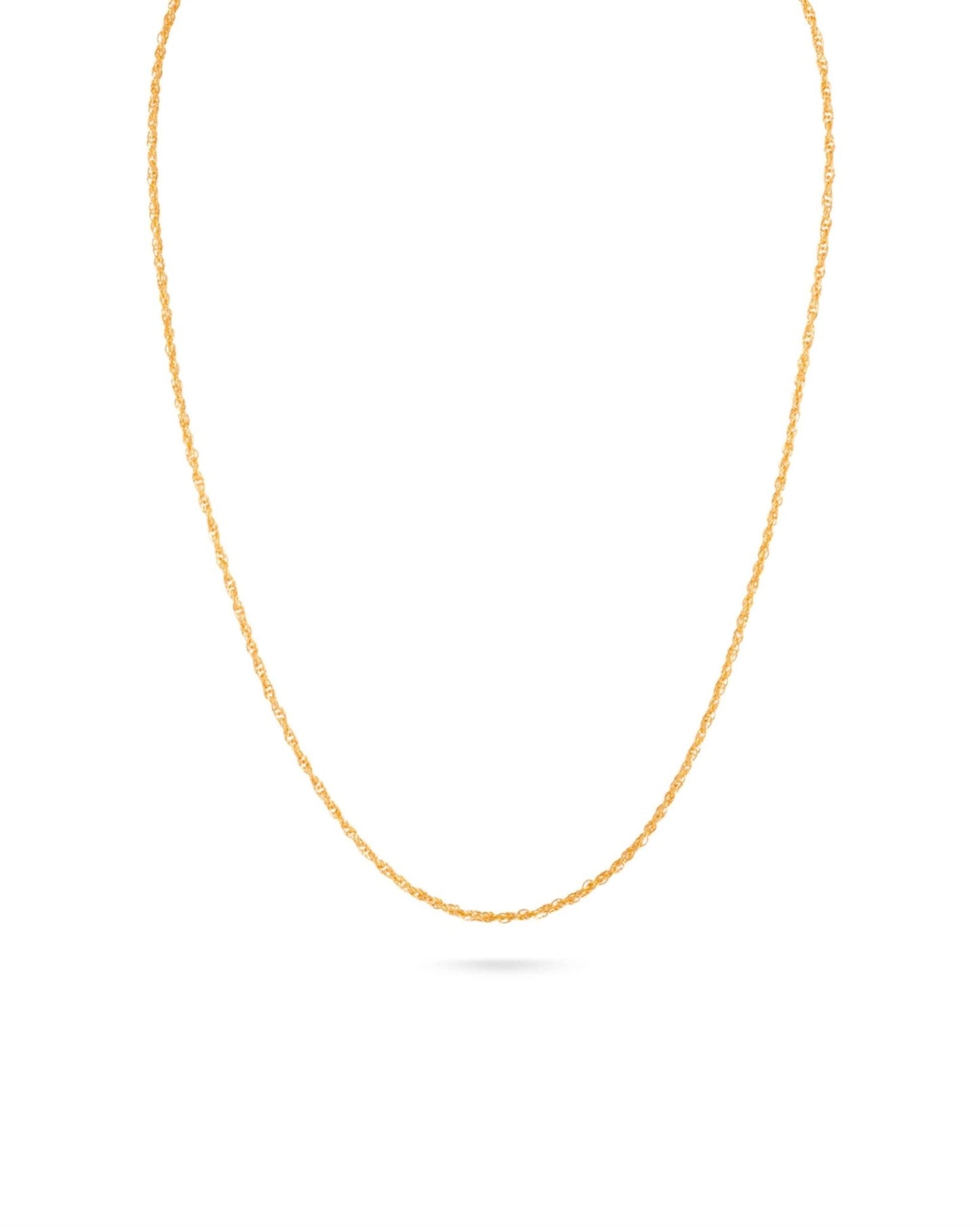 سلسال ذهب عيار 21 طول 40 سم وزن 1.95 جرام - الصعب لسبائك الذهب - 