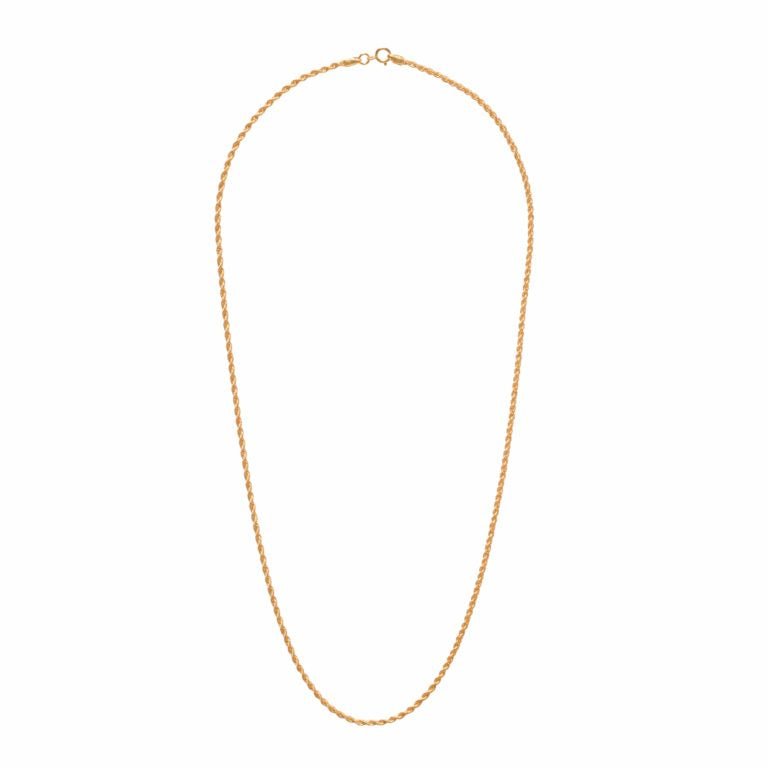 سلسال ذهب عيار 21 طول 50 سم - الصعب لسبائك الذهب - 