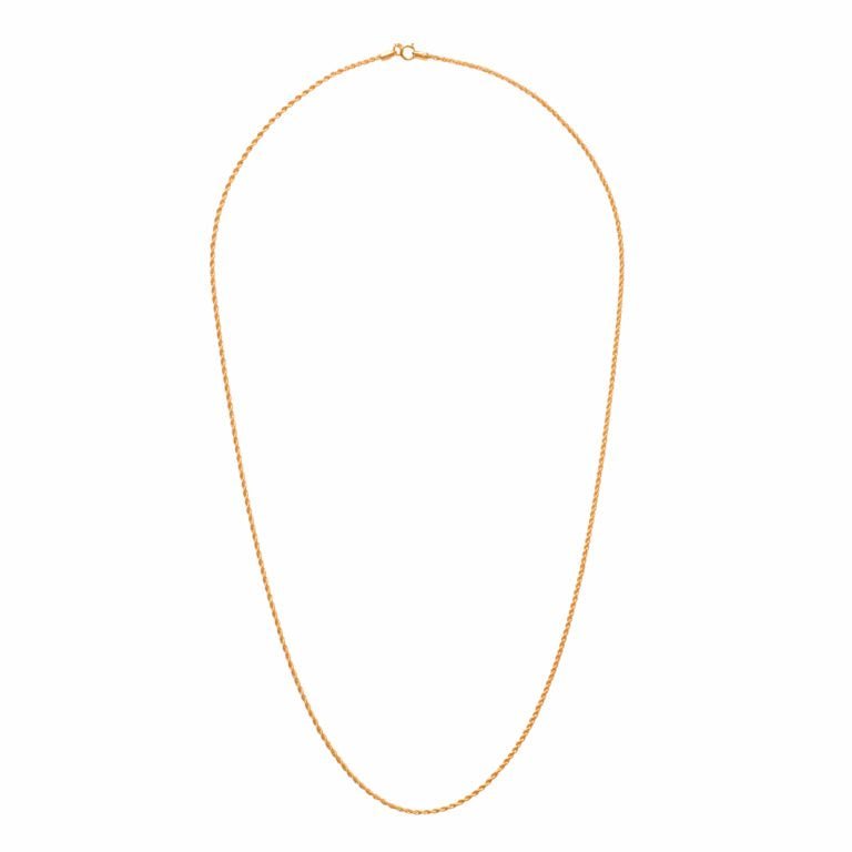 سلسال ذهب عيار 21 طول 60 سم وزن 2.68 جرام - الصعب لسبائك الذهب - 