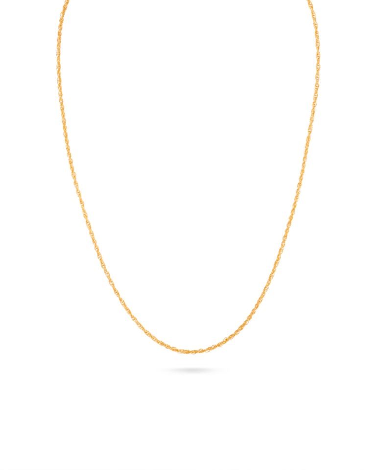 سلسال ذهب طول 60 سم وزن 3.3 جرام - الصعب لسبائك الذهب - 