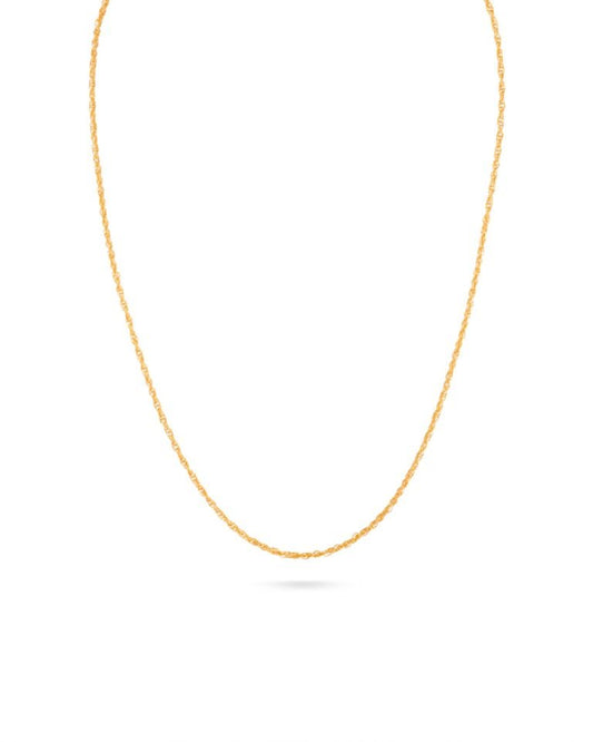 سلسال ذهب طول 60 سم وزن 3.3 جرام - الصعب لسبائك الذهب - 