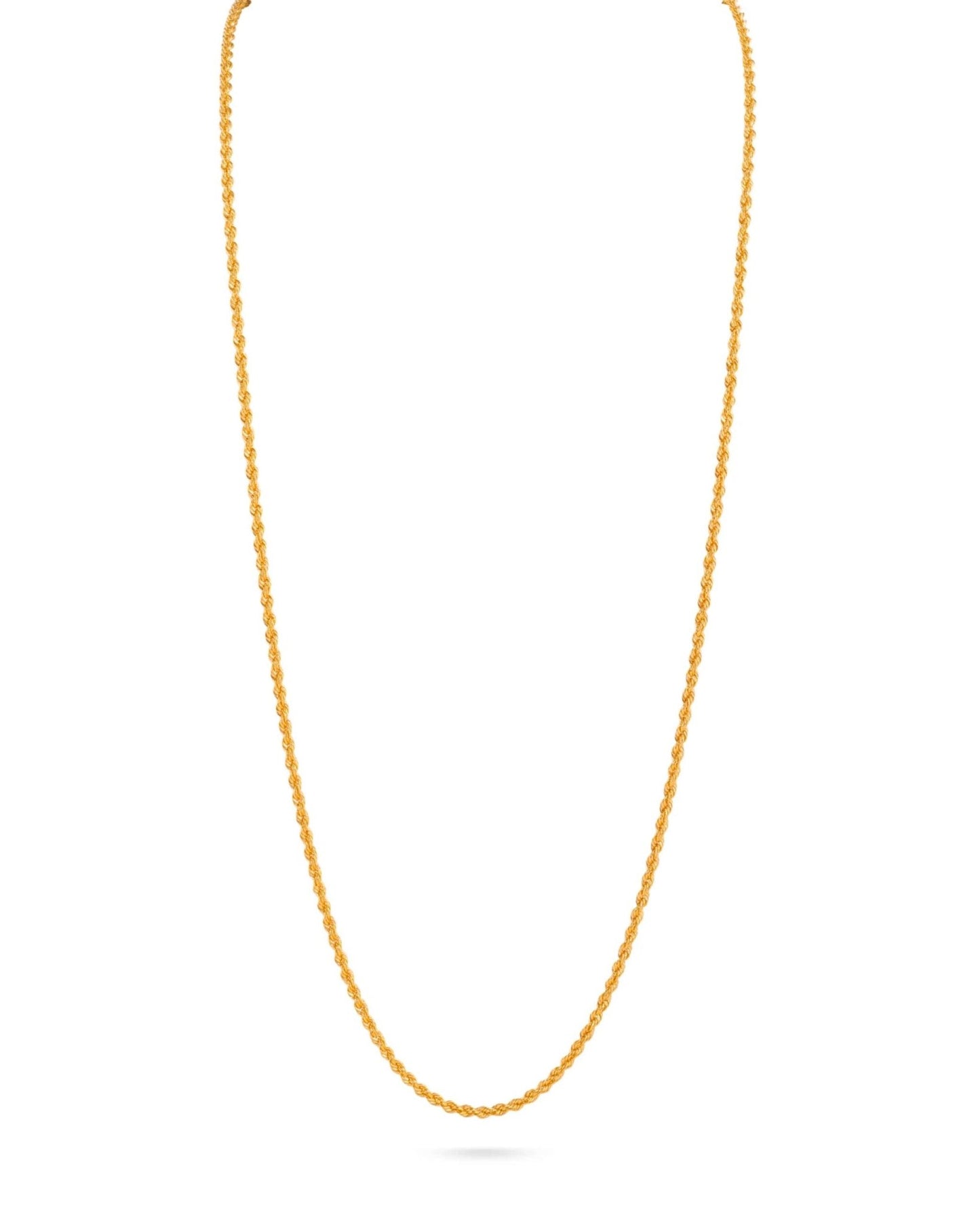 سلسال ذهب طول 70 سم وزن 3.9 جرام - الصعب لسبائك الذهب - 